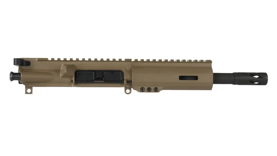 BC-15 | 5.56 NATO Flat Dark Earth Cerakote Forged Upper | 7.5" Parkerized Contour  - 0.750 | 1:7 Twist | 4150  Pistol Length Gas System | MLOK | Split Rail