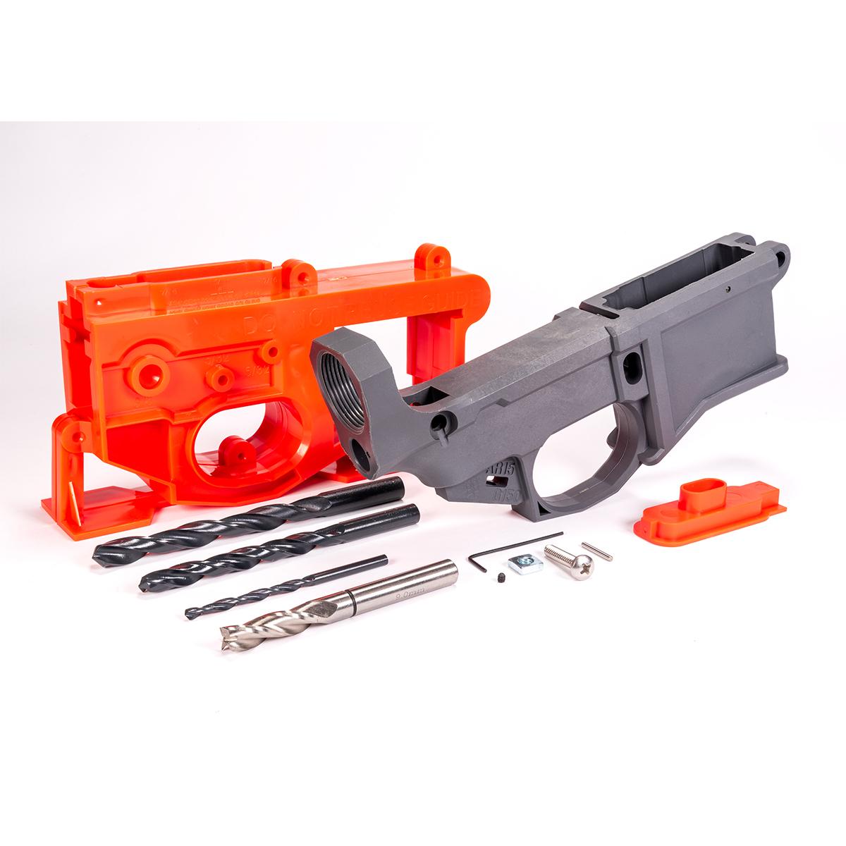 P80 G150 AR-15 80% Receiver Kit – Gray - polymer 80