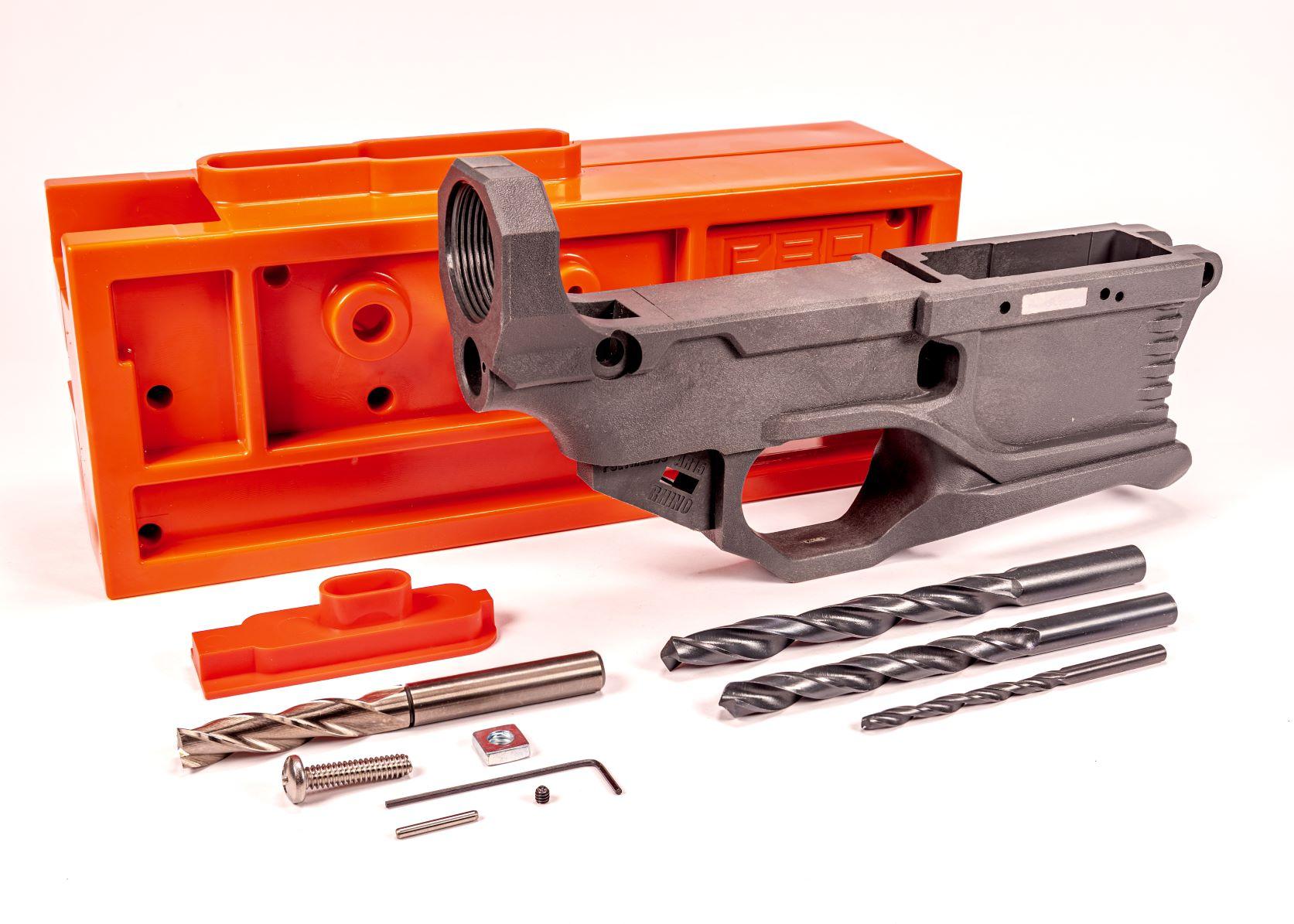 RL556v3 80% AR15 Lower – Gray - polymer 80